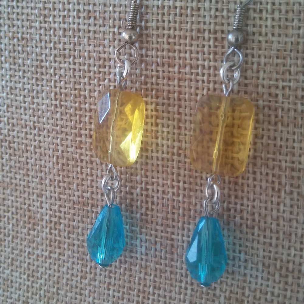 Silver Crystal Earrings